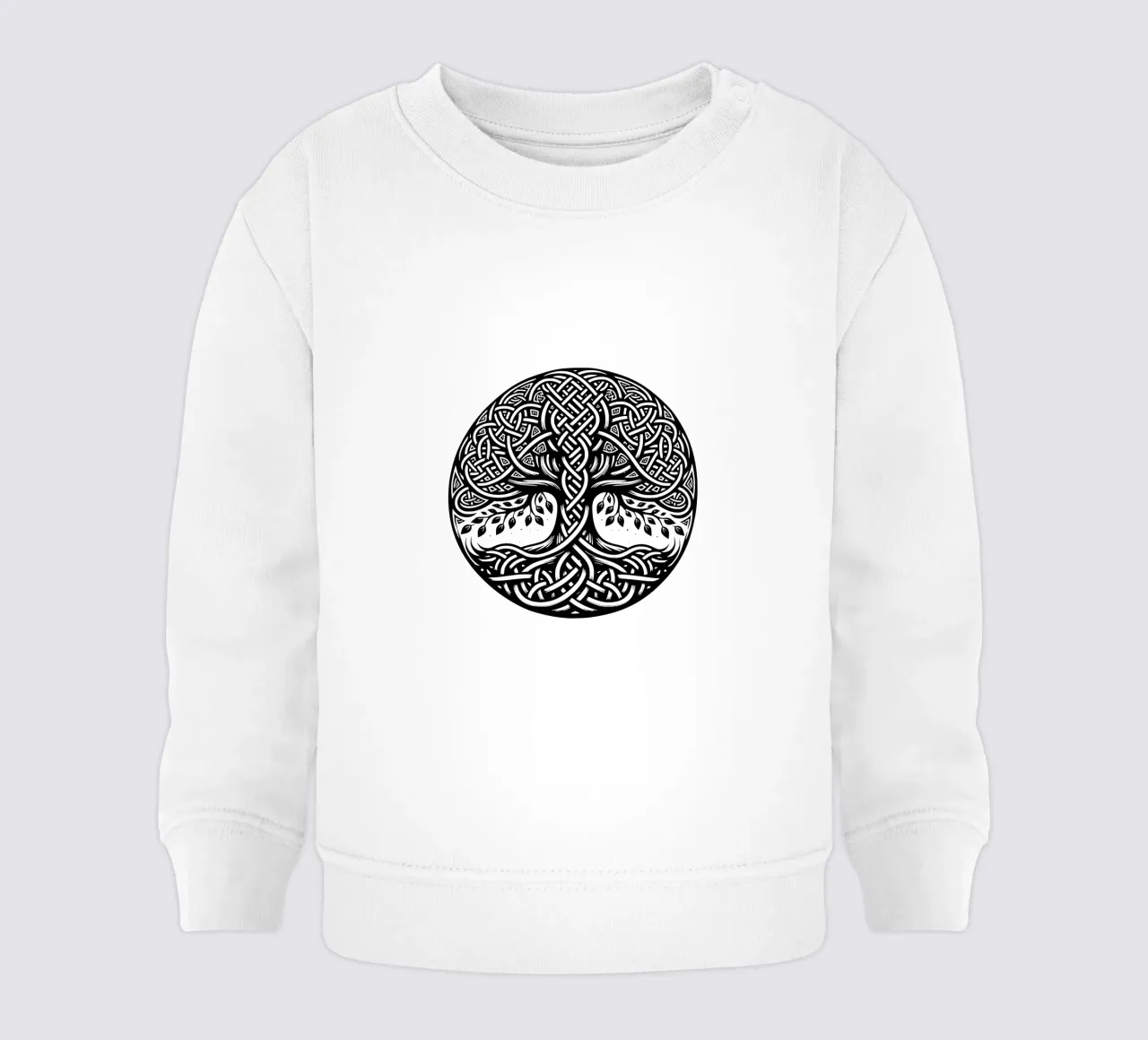 Mandala in bianco e nero felpa neonato da Spiritual Touch