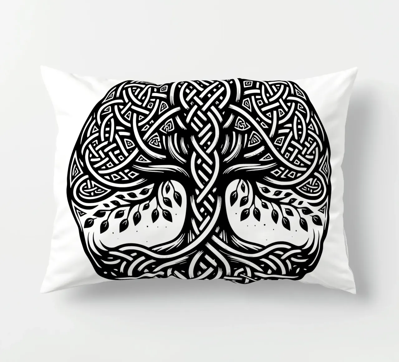 Mandala in bianco e nero cuscino da Spiritual Touch