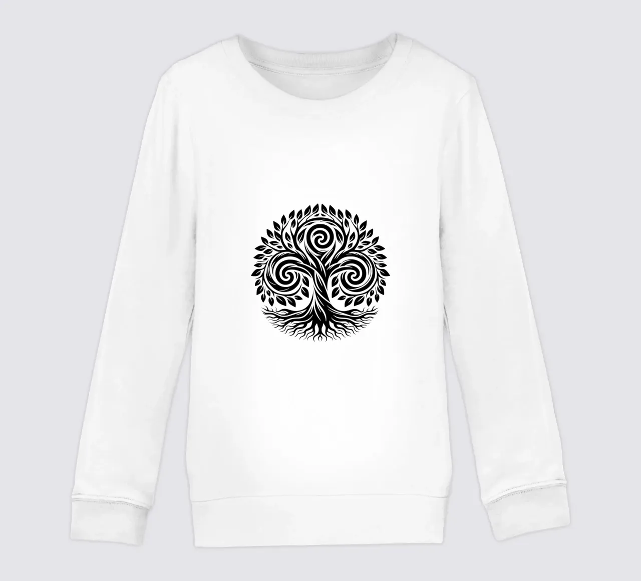 Mandala in bianco e nero felpa bambino da Spiritual Touch
