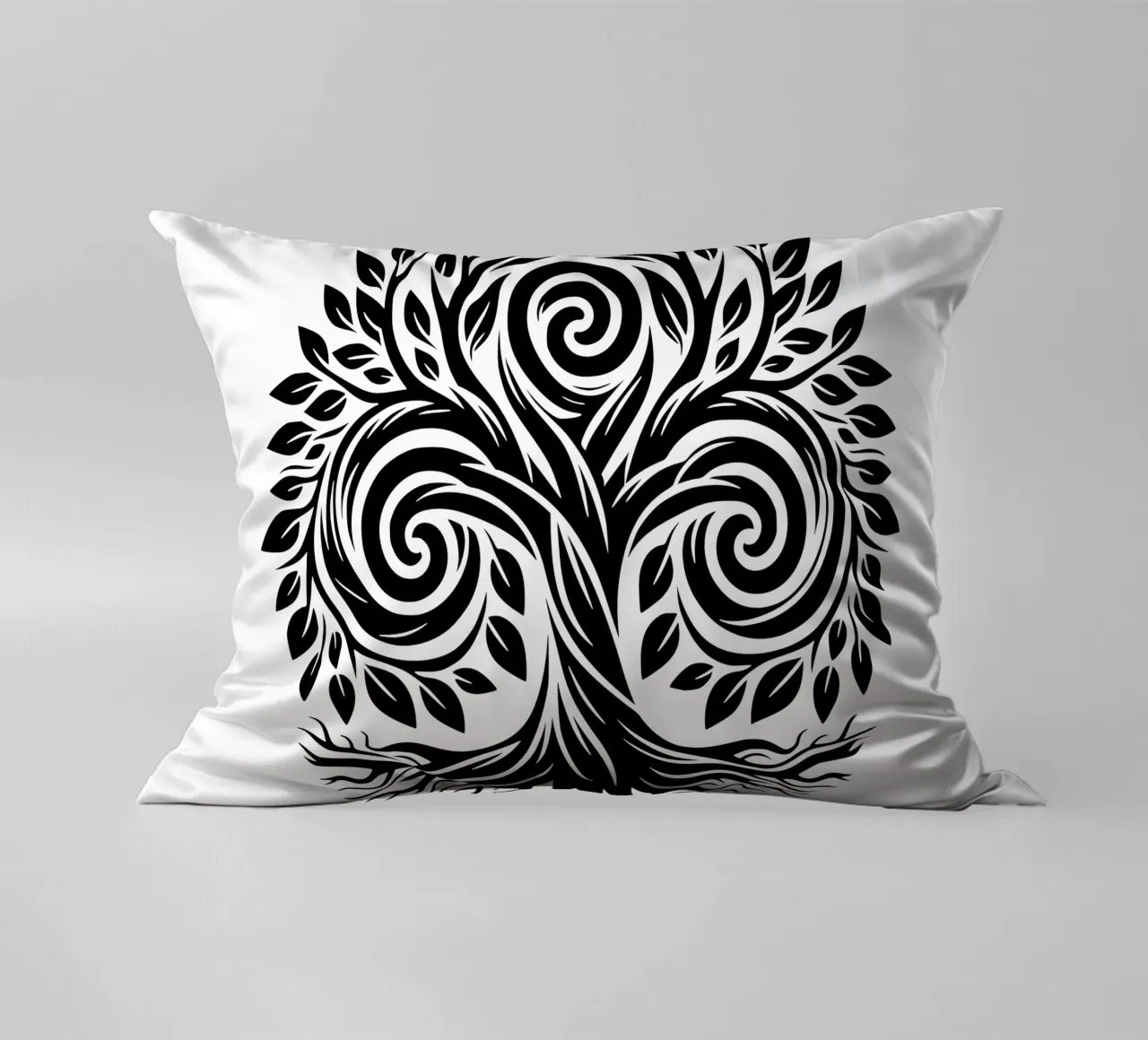 Mandala in bianco e nero cuscino da Spiritual Touch