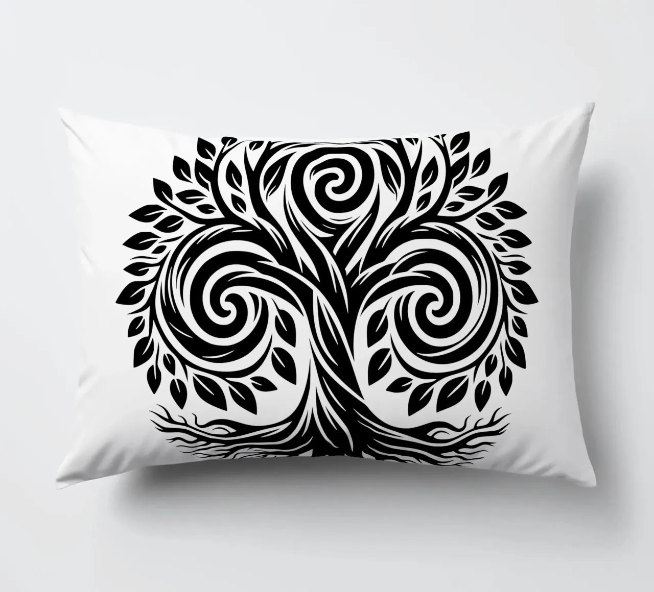 Mandala in bianco e nero cuscino da Spiritual Touch