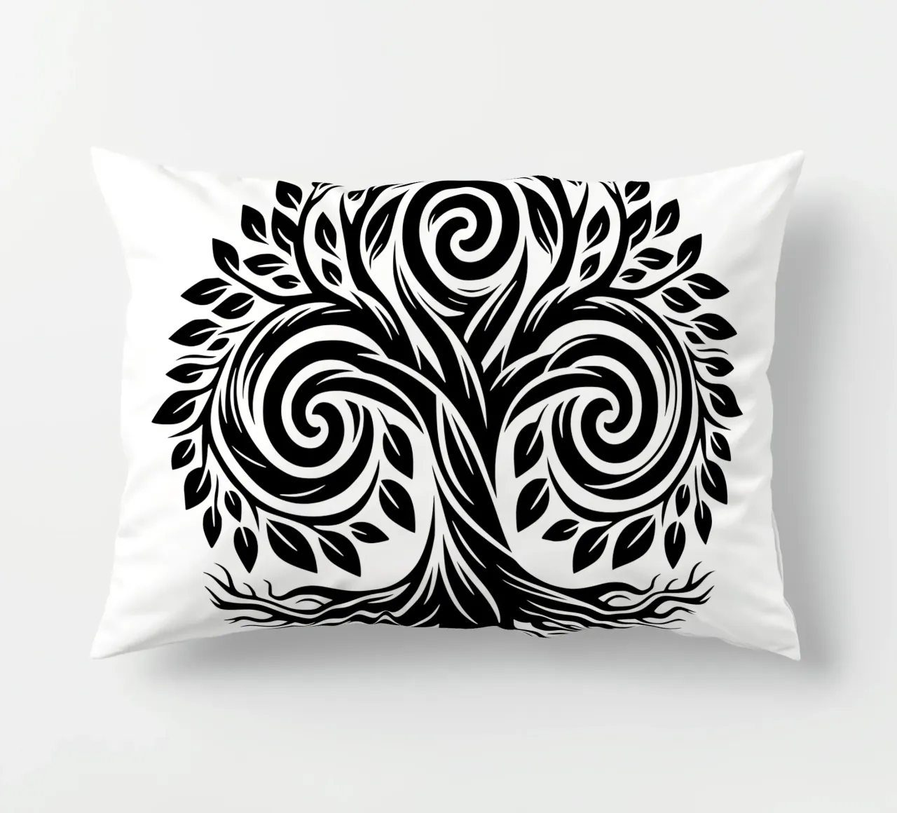 Mandala in bianco e nero cuscino da Spiritual Touch