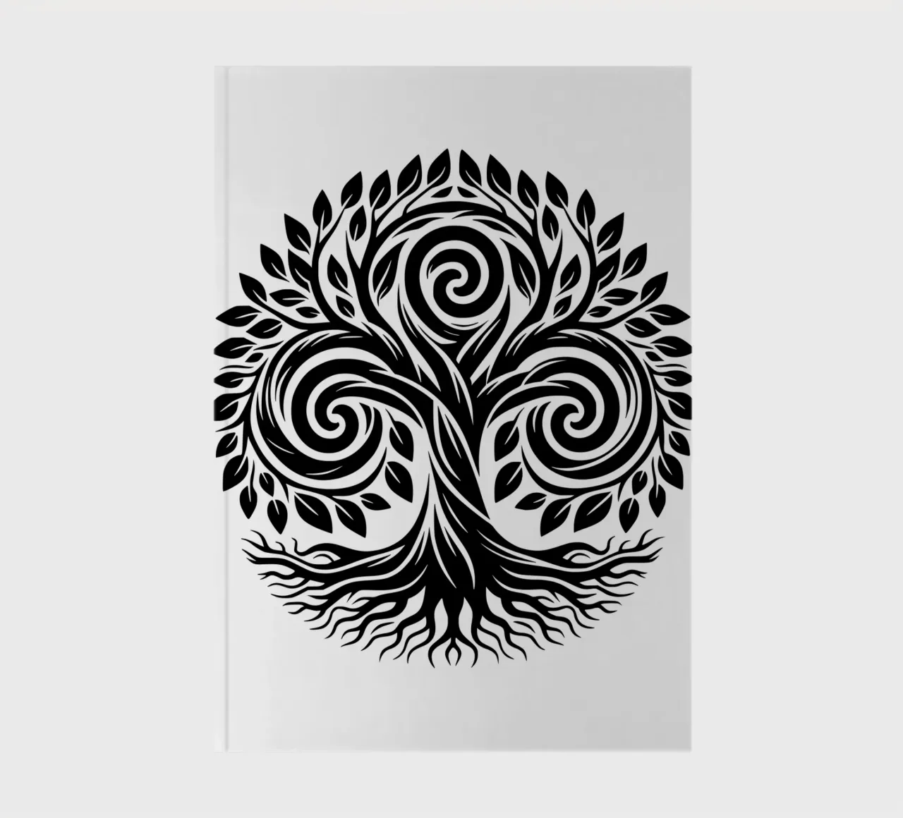 Mandala noir et blanc carnet de notes de Spiritual Touch