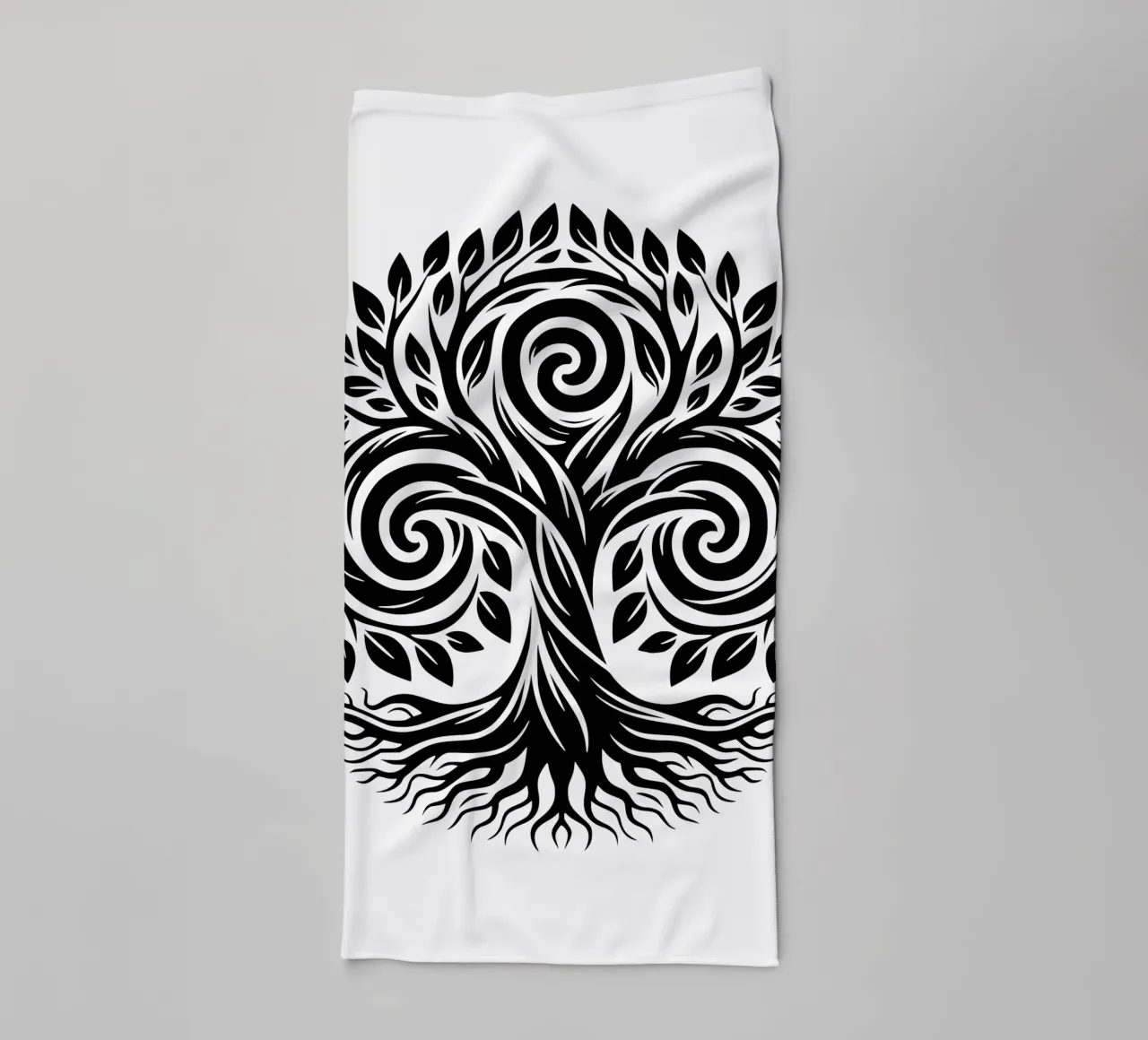 Mandala in bianco e nero asciugamano da bagno da Spiritual Touch