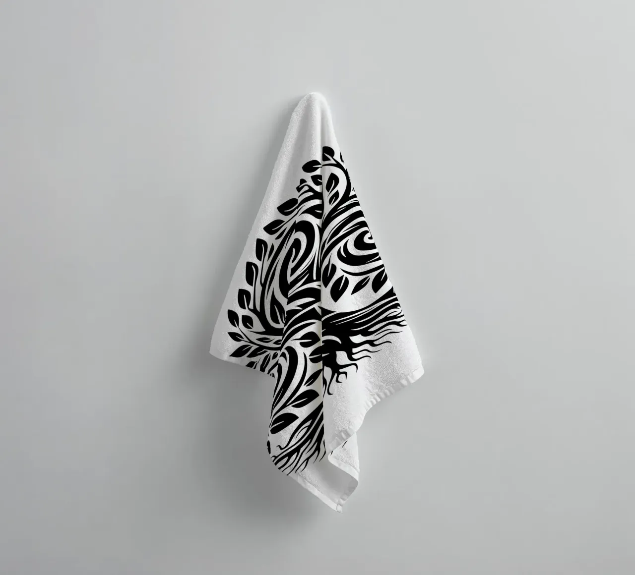 Mandala in bianco e nero asciugamano da bagno da Spiritual Touch