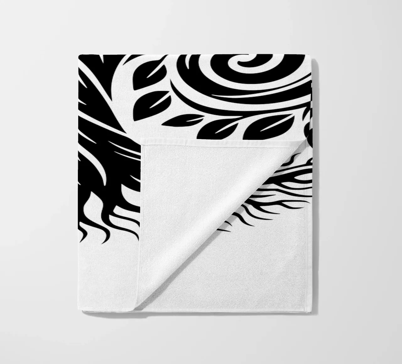 Mandala in bianco e nero telo mare da Spiritual Touch