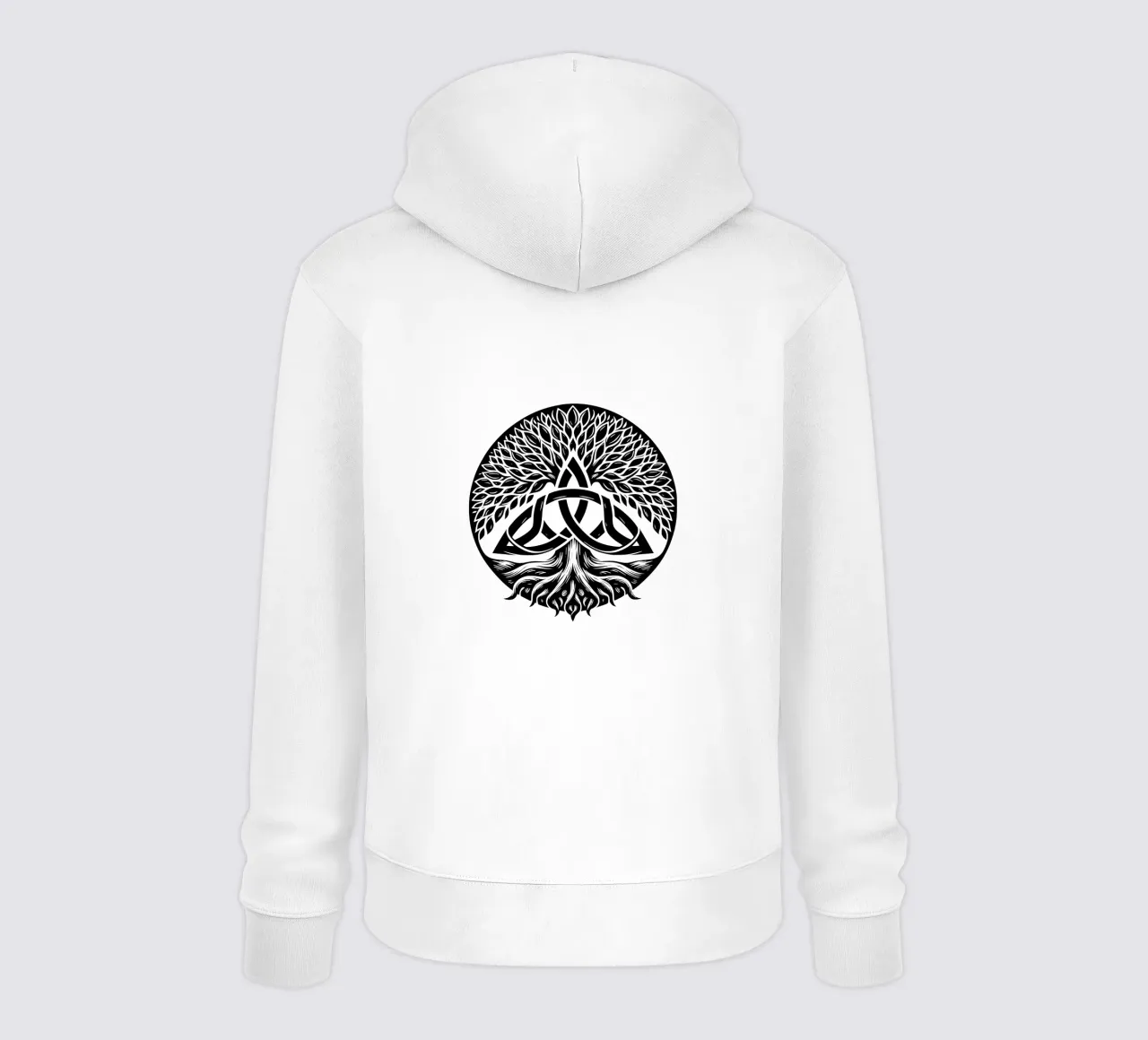 Mandala in bianco e nero felpa con cappuccio da Spiritual Touch