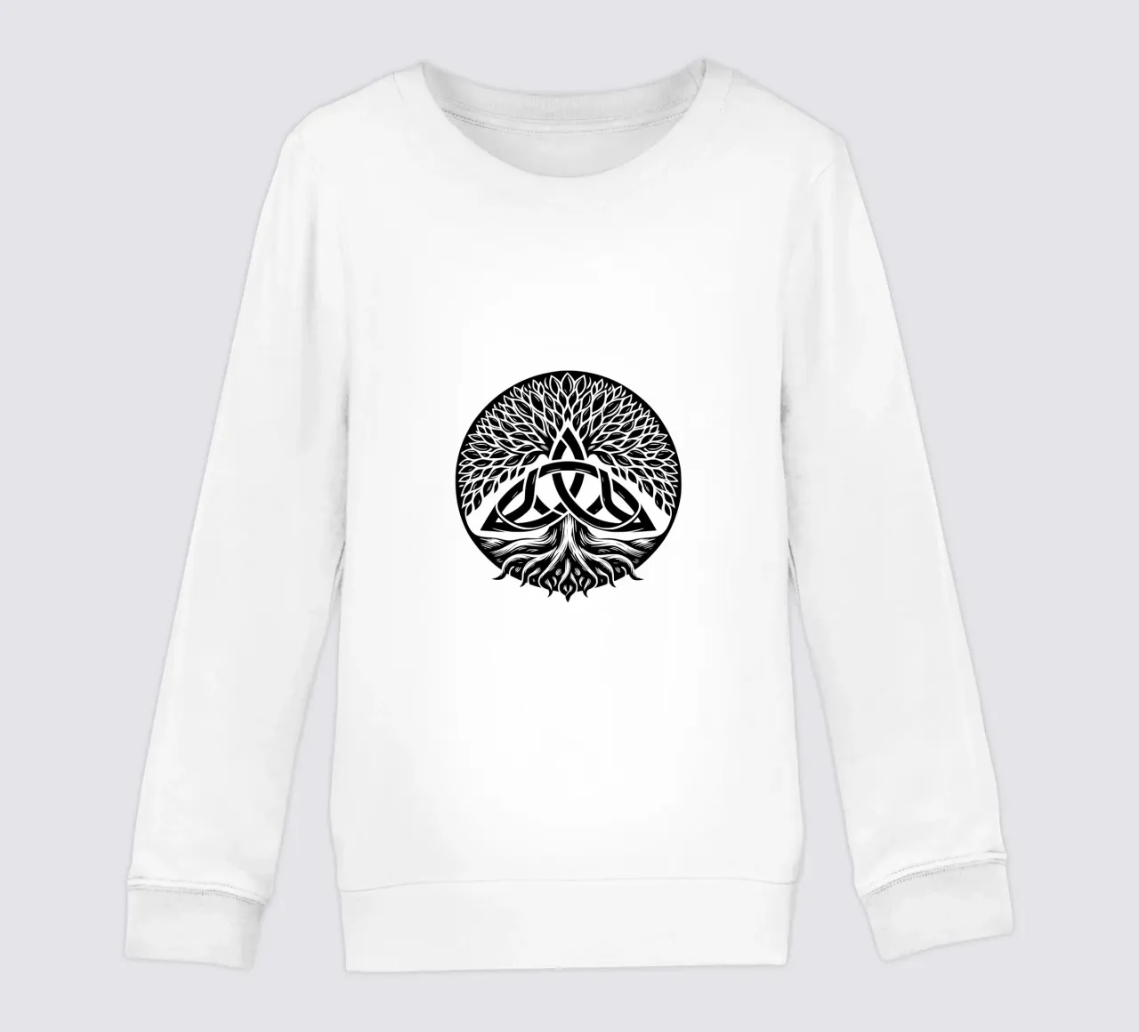 Mandala in bianco e nero felpa bambino da Spiritual Touch