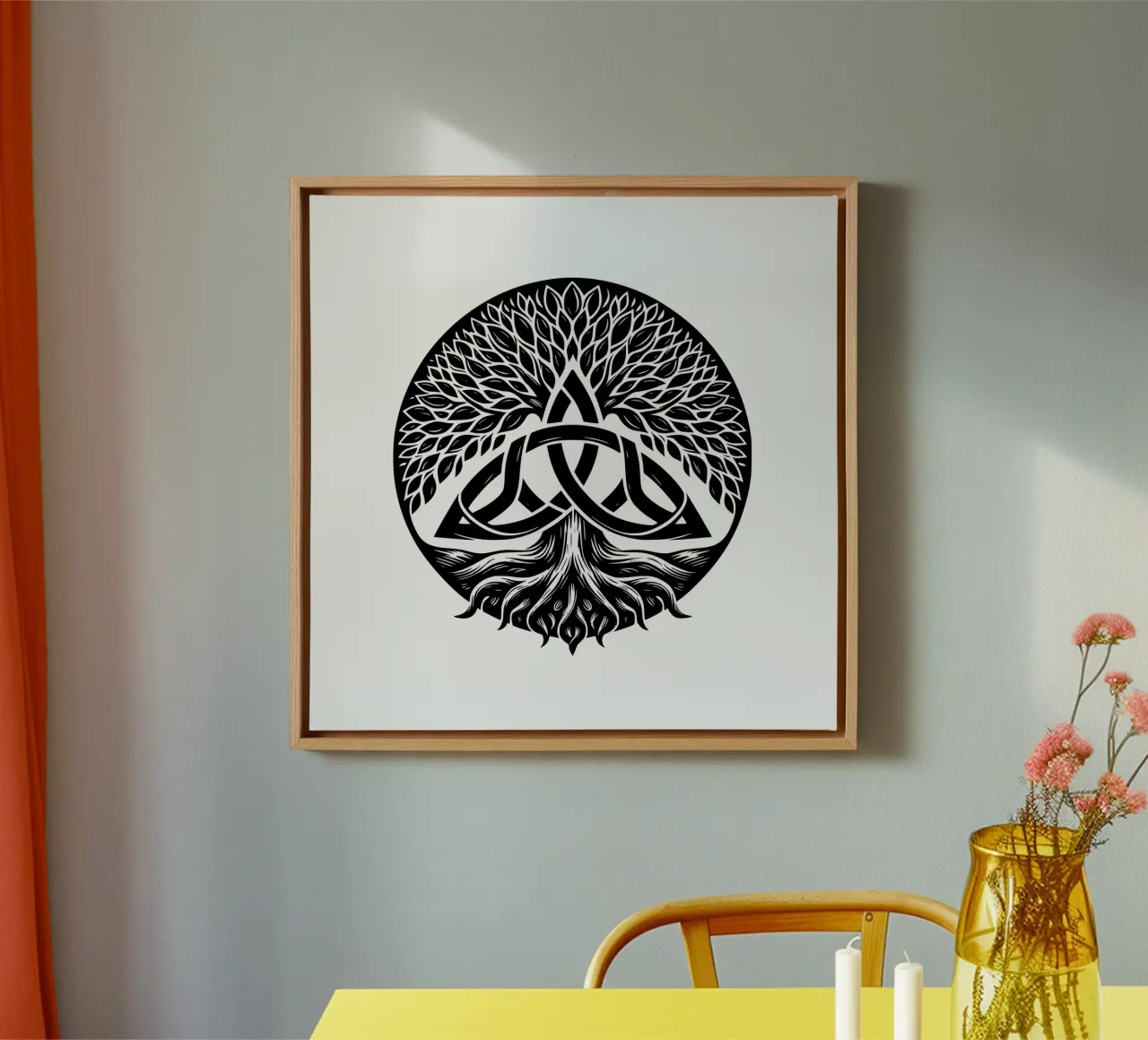 Black & White Mandala canvas by Spiritual Touch