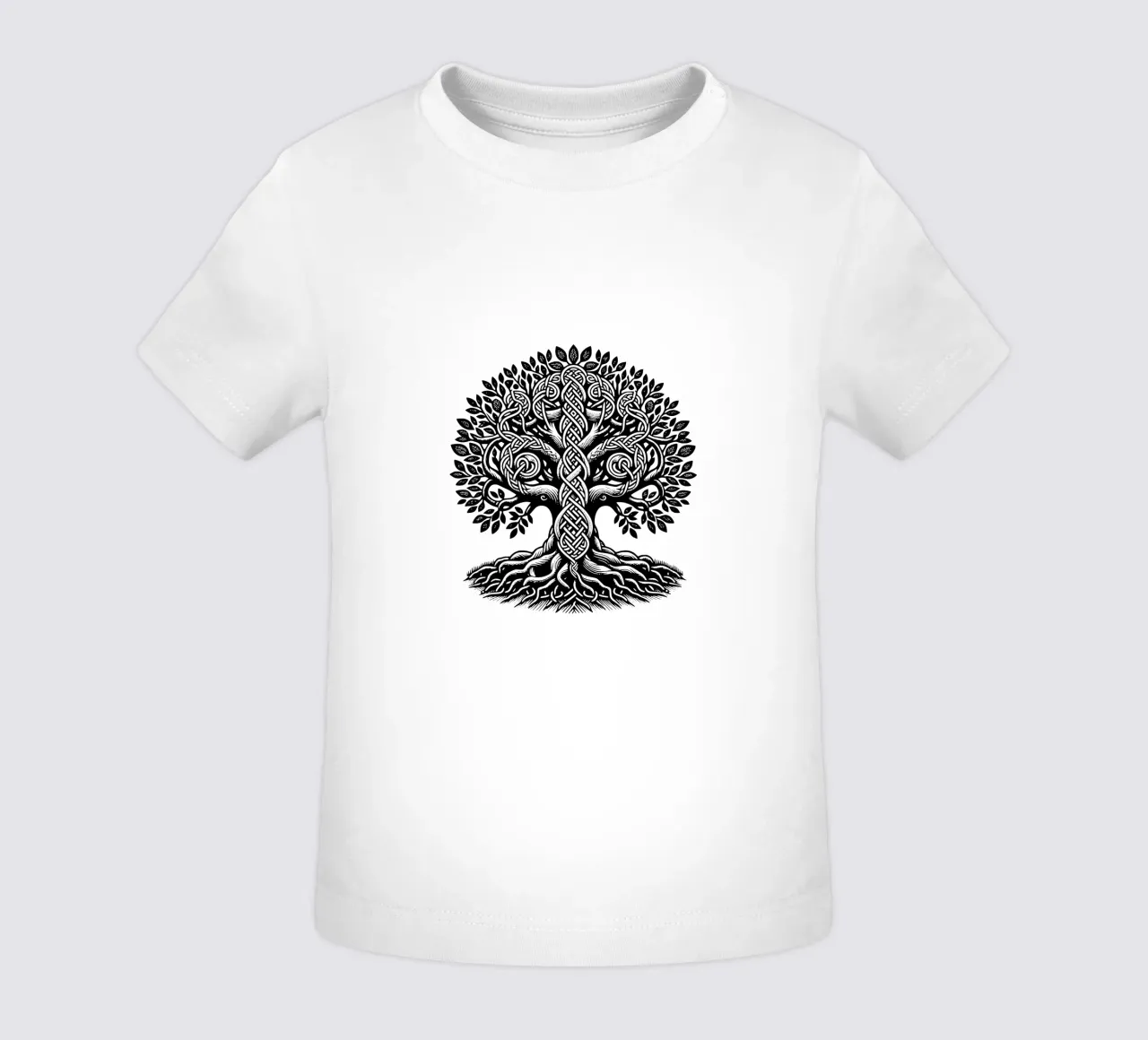 Mandala in bianco e nero maglietta neonato da Spiritual Touch