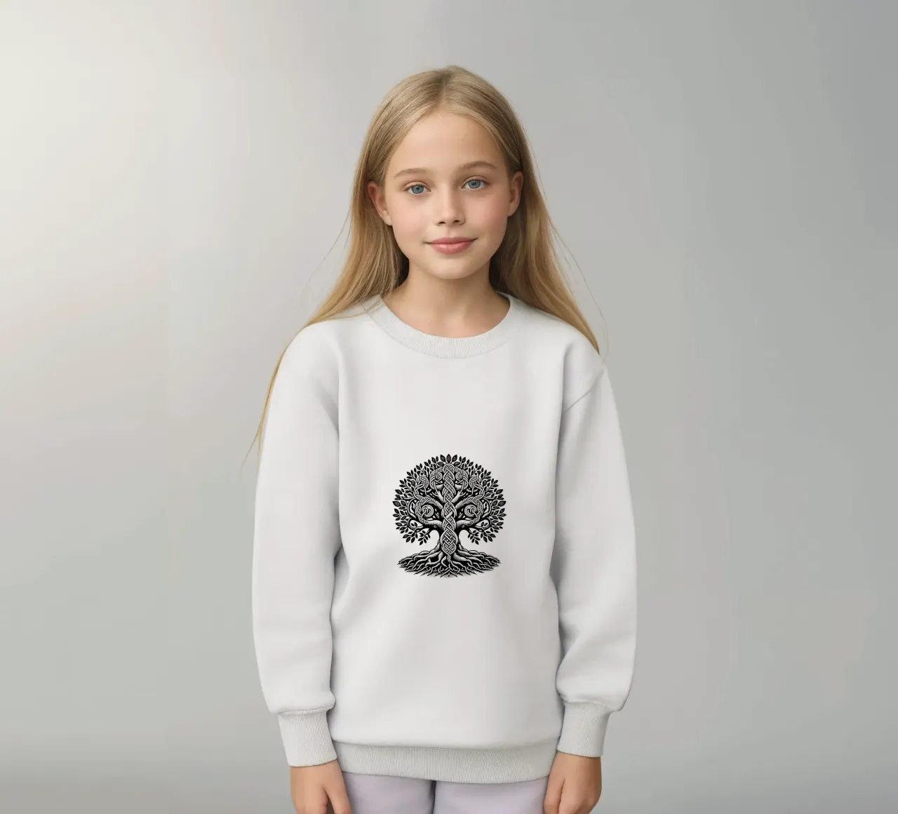 Mandala in bianco e nero felpa bambino da Spiritual Touch