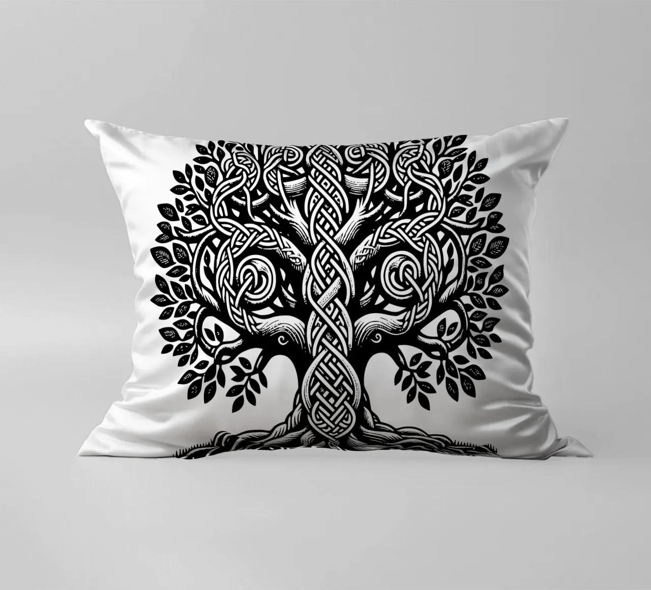 Mandala in bianco e nero cuscino da Spiritual Touch