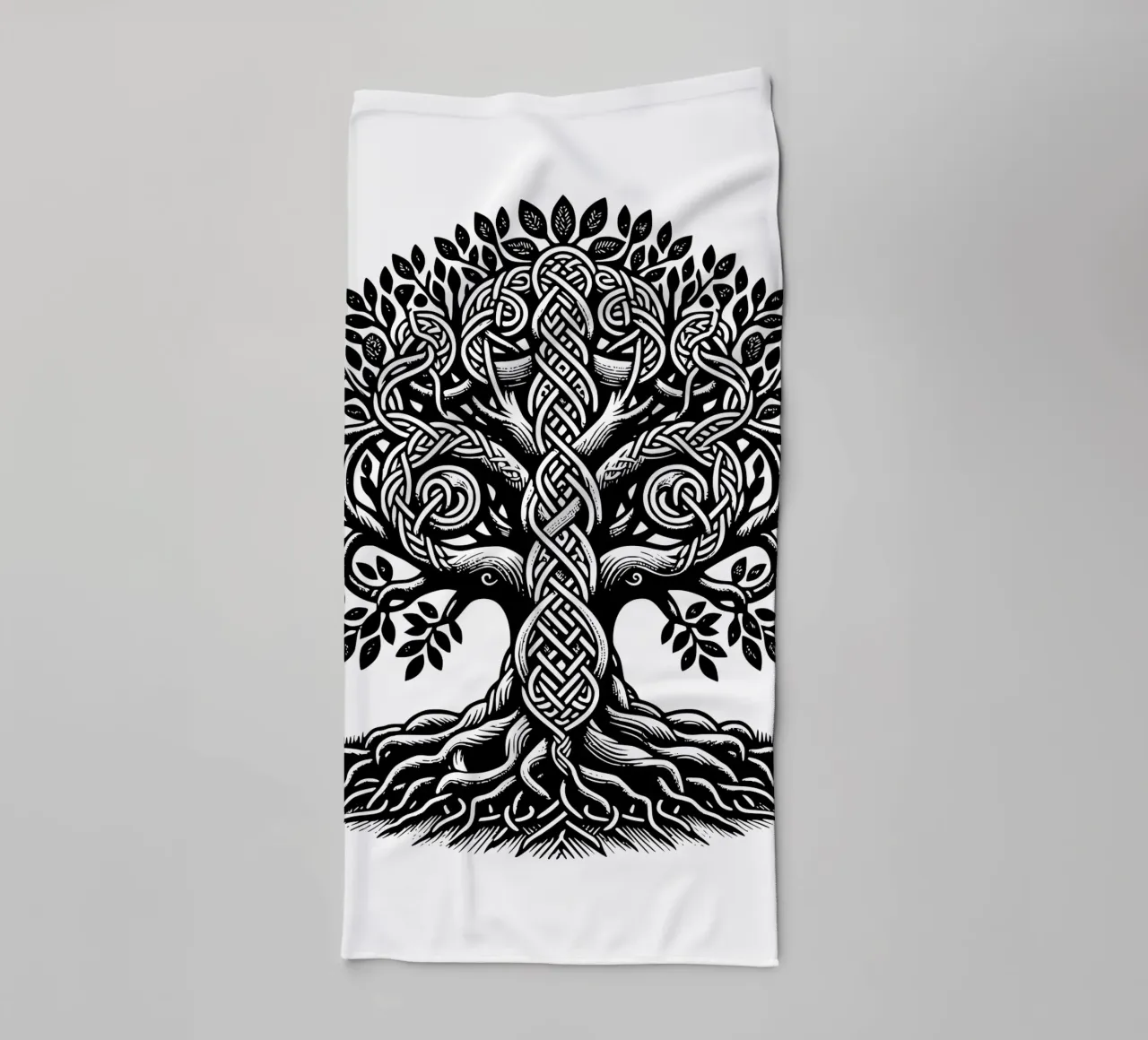 Mandala in bianco e nero asciugamano da bagno da Spiritual Touch
