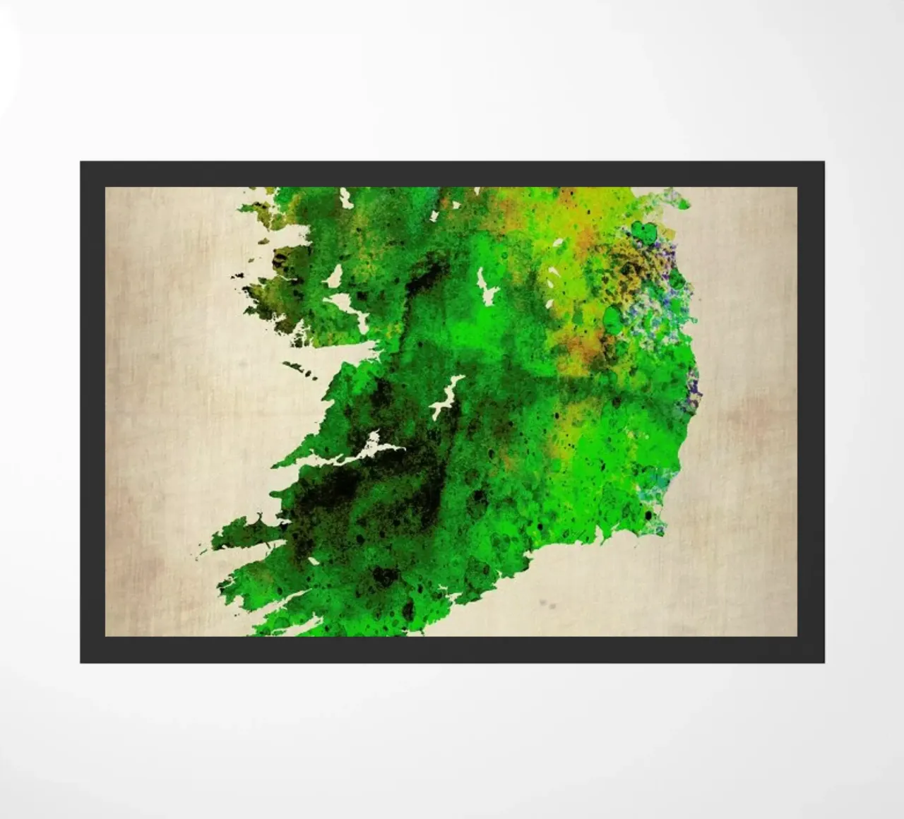 Ireland Watercolor Map zerbino da Naxart