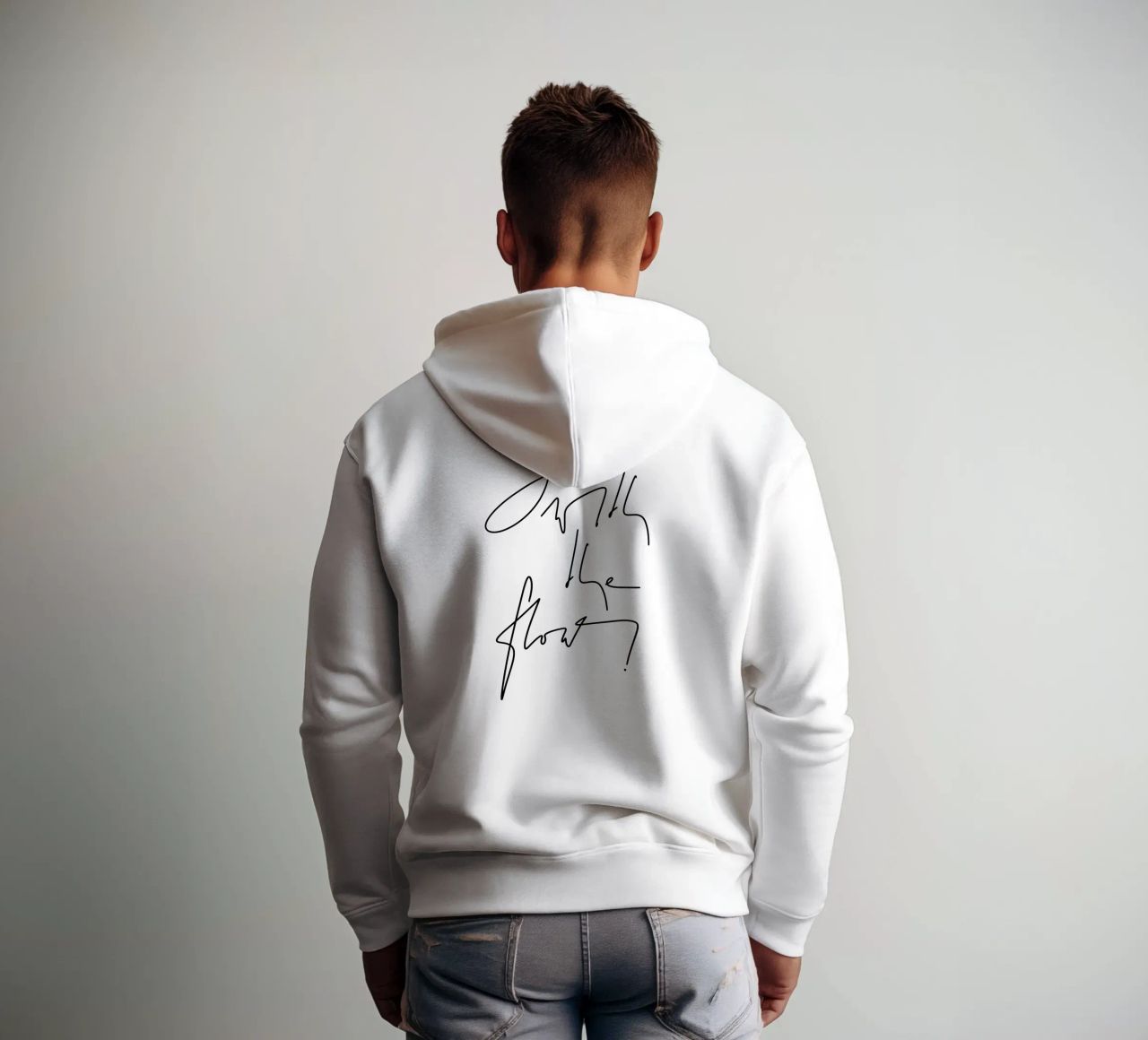 Go with the flow! felpa con cappuccio da LIMITED EDITION LETTERS