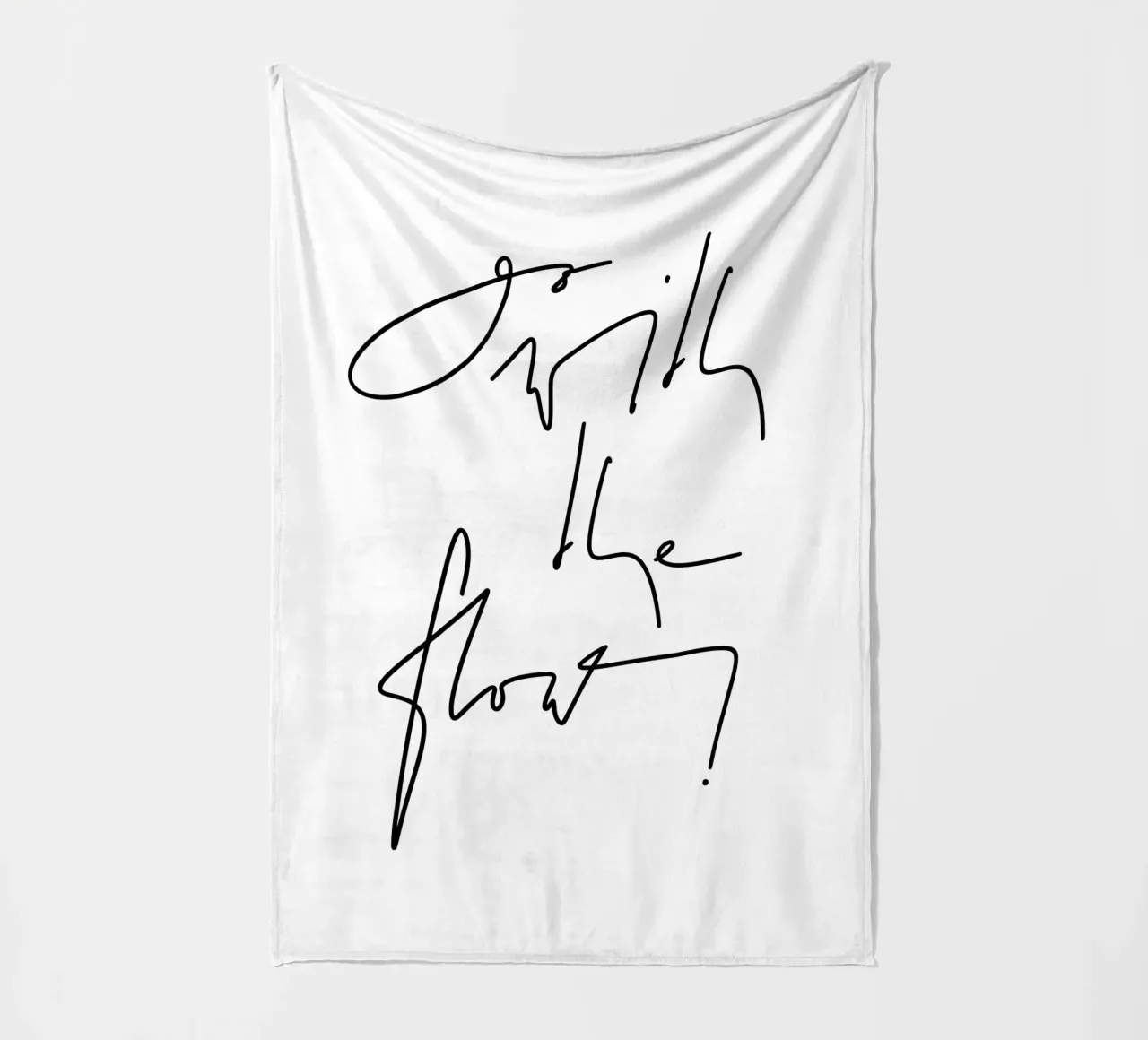 Go with the flow! Fleecedecke von LIMITED EDITION LETTERS