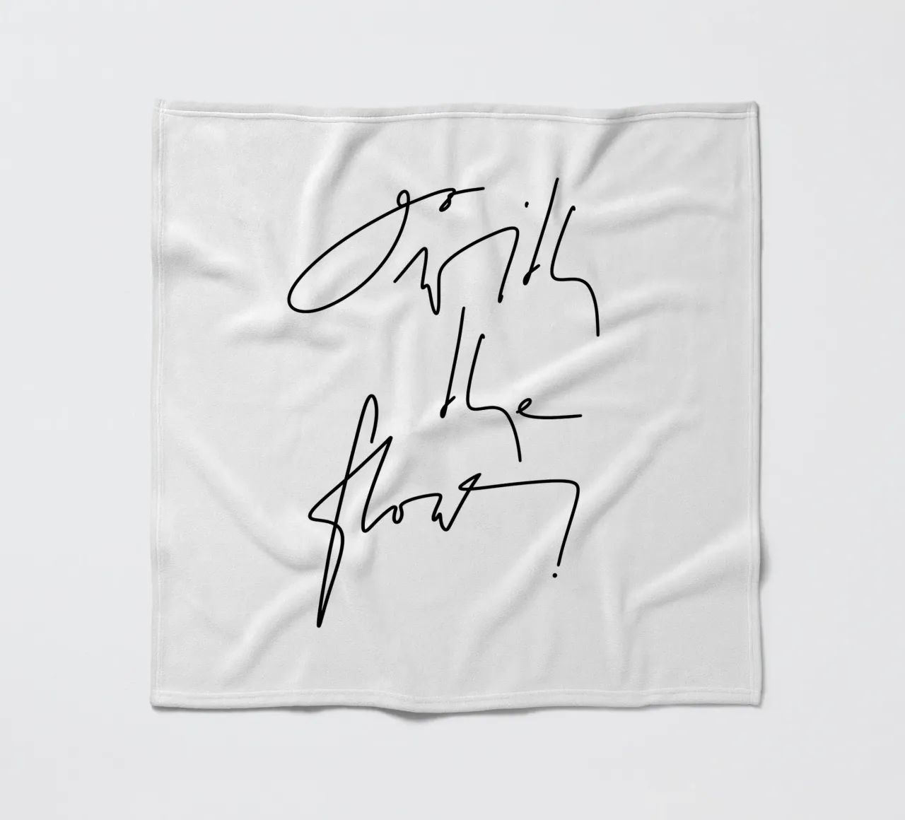 Go with the flow! Fleecedecke von LIMITED EDITION LETTERS