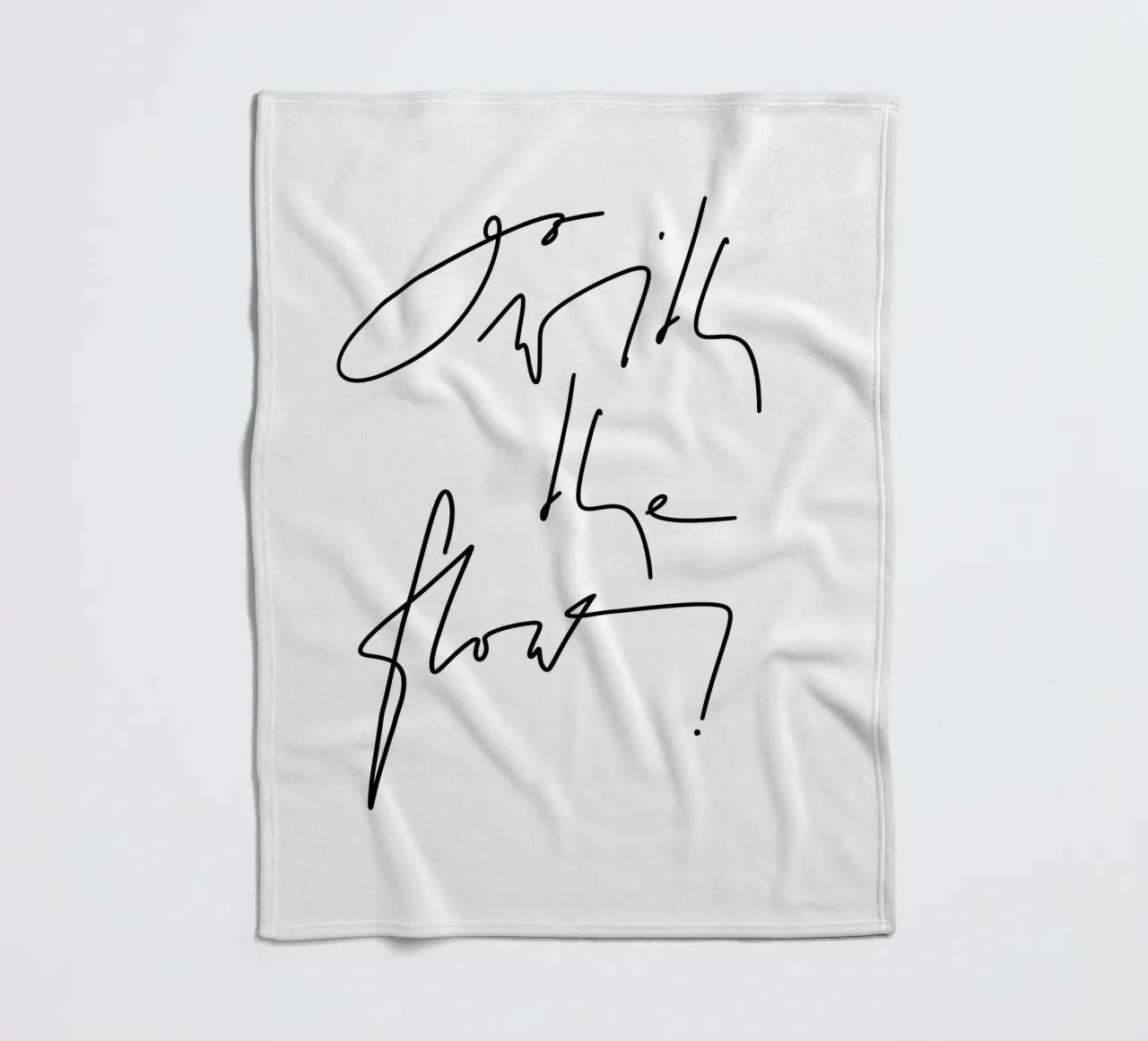 Go with the flow! coperta in pile da LIMITED EDITION LETTERS