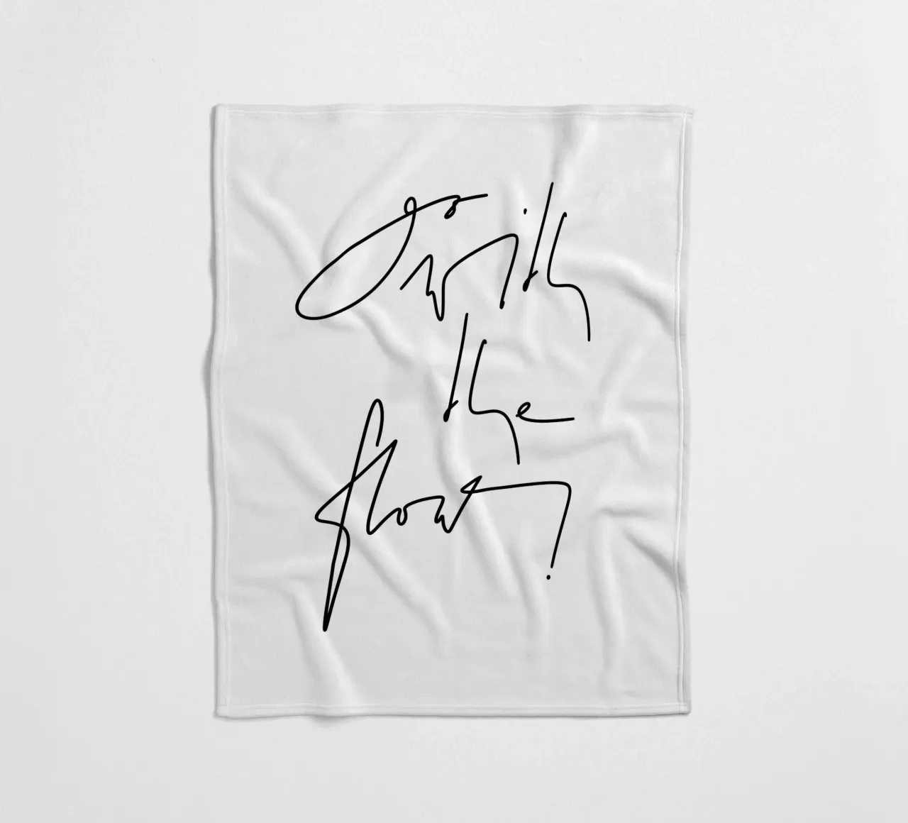 Go with the flow! coperta in pile da LIMITED EDITION LETTERS