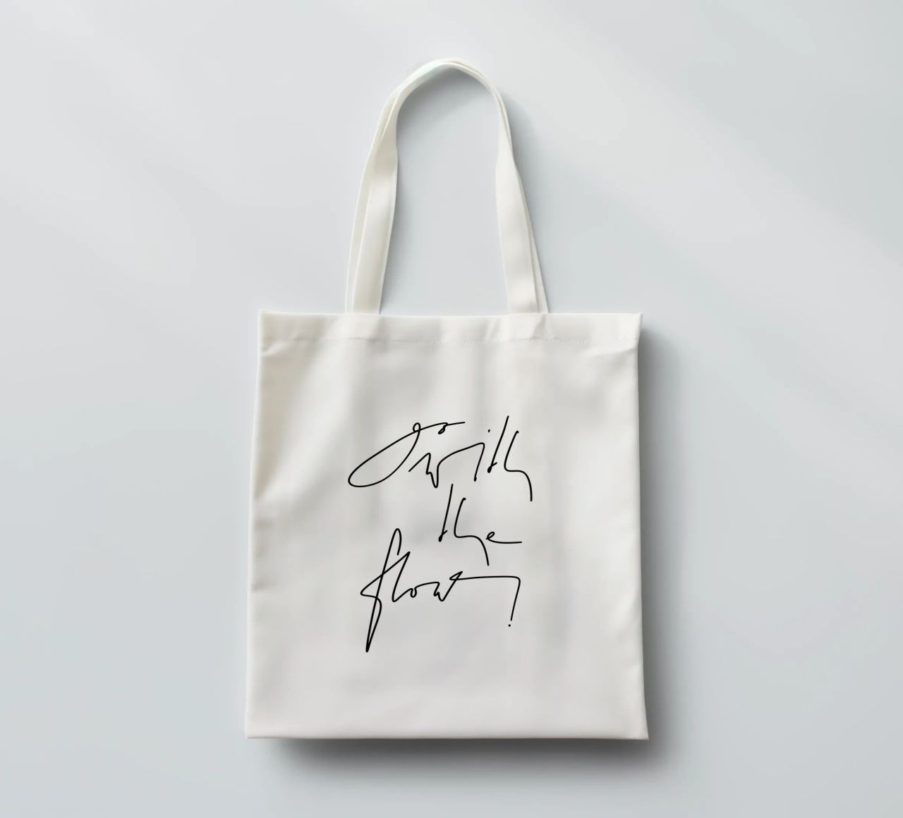 Go with the flow! borsa in juta da LIMITED EDITION LETTERS