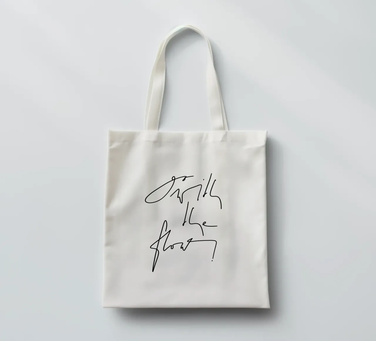 Go with the flow! borsa in juta da LIMITED EDITION LETTERS