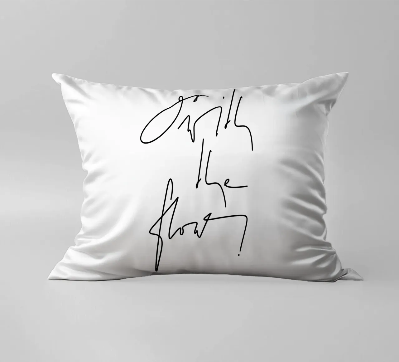 Go with the flow! Kissen von LIMITED EDITION LETTERS