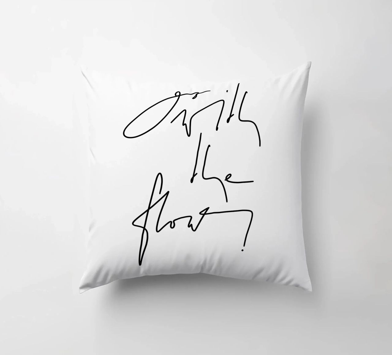 Go with the flow! cuscino da LIMITED EDITION LETTERS