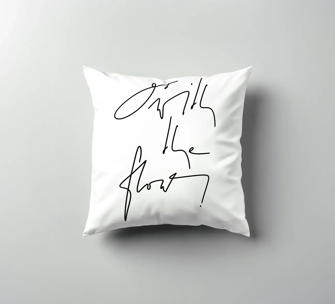 Go with the flow! Kissen von LIMITED EDITION LETTERS