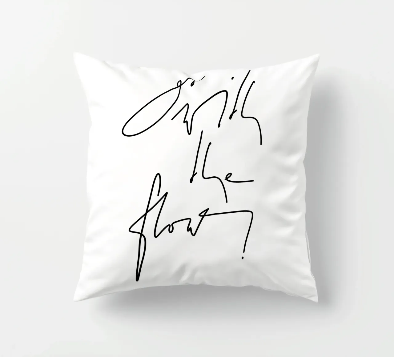 Go with the flow! Kissen von LIMITED EDITION LETTERS