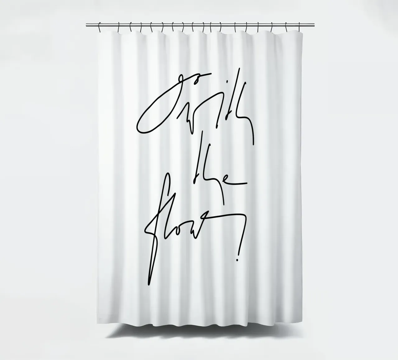 Go with the flow! tenda da doccia da LIMITED EDITION LETTERS