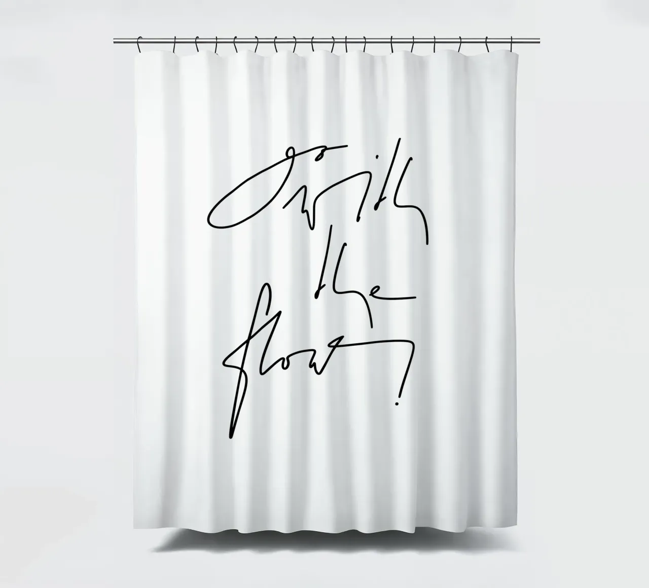 Go with the flow! tenda da doccia da LIMITED EDITION LETTERS