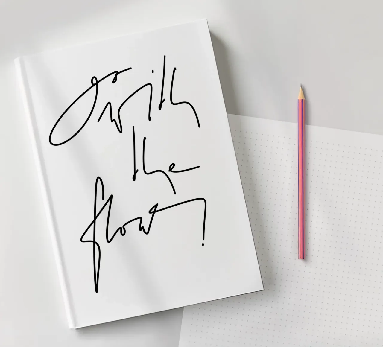 Go with the flow! notebook by LIMITED EDITION LETTERS