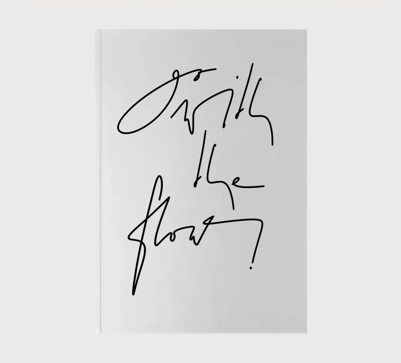 Go with the flow! notebook by LIMITED EDITION LETTERS