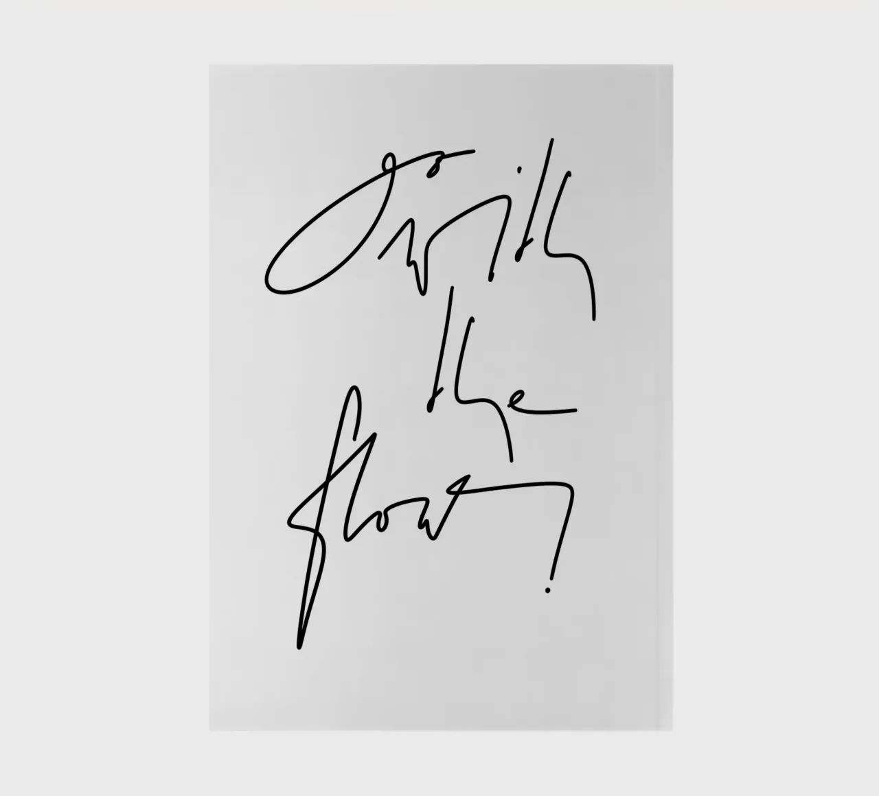 Go with the flow! notebook by LIMITED EDITION LETTERS