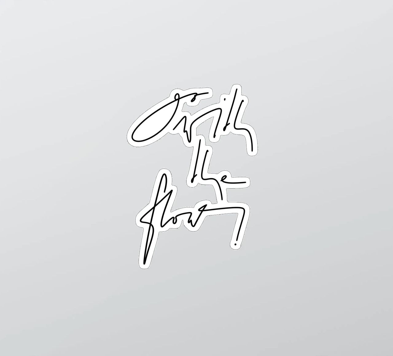 Go with the flow! adesivo da LIMITED EDITION LETTERS