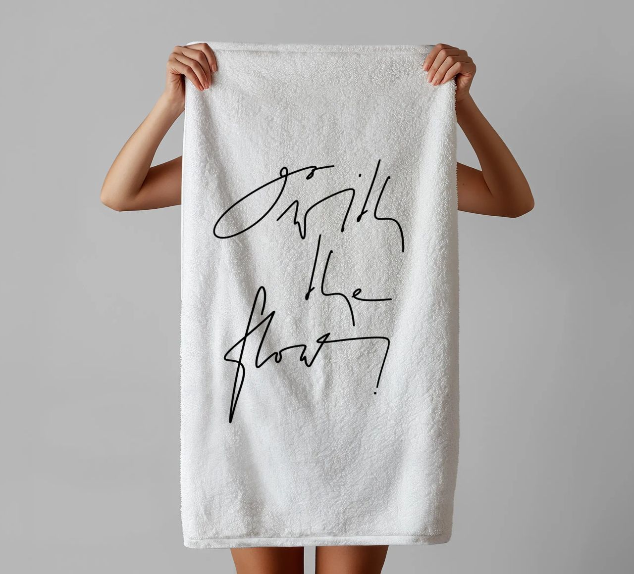 Go with the flow! asciugamano da bagno da LIMITED EDITION LETTERS