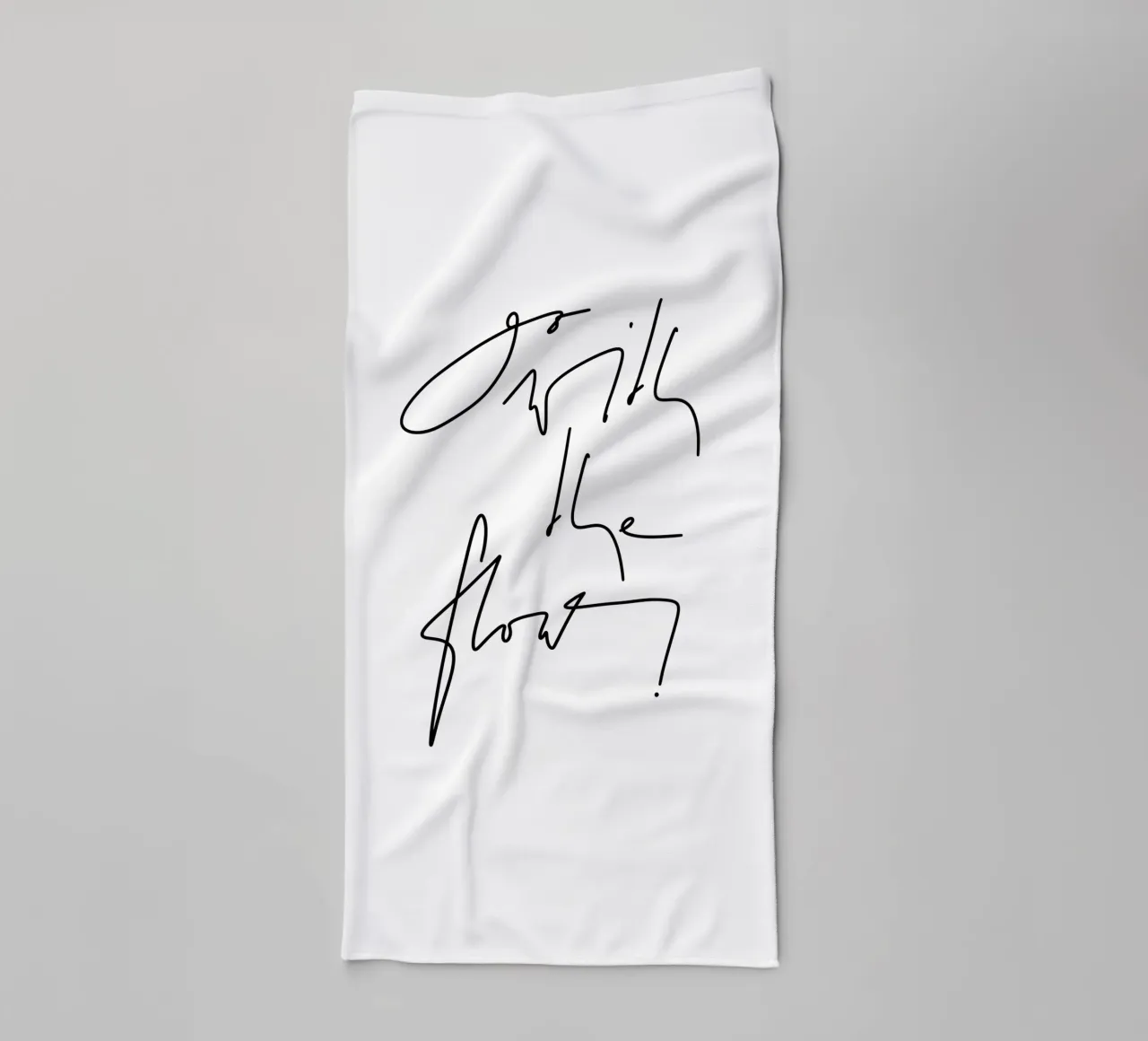 Go with the flow! asciugamano da bagno da LIMITED EDITION LETTERS