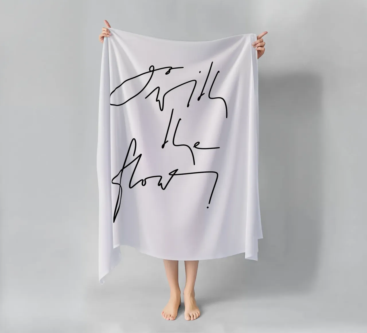 Go with the flow! Strandtuch von LIMITED EDITION LETTERS