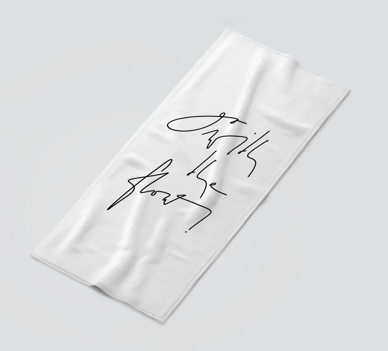 Go with the flow! Strandtuch von LIMITED EDITION LETTERS