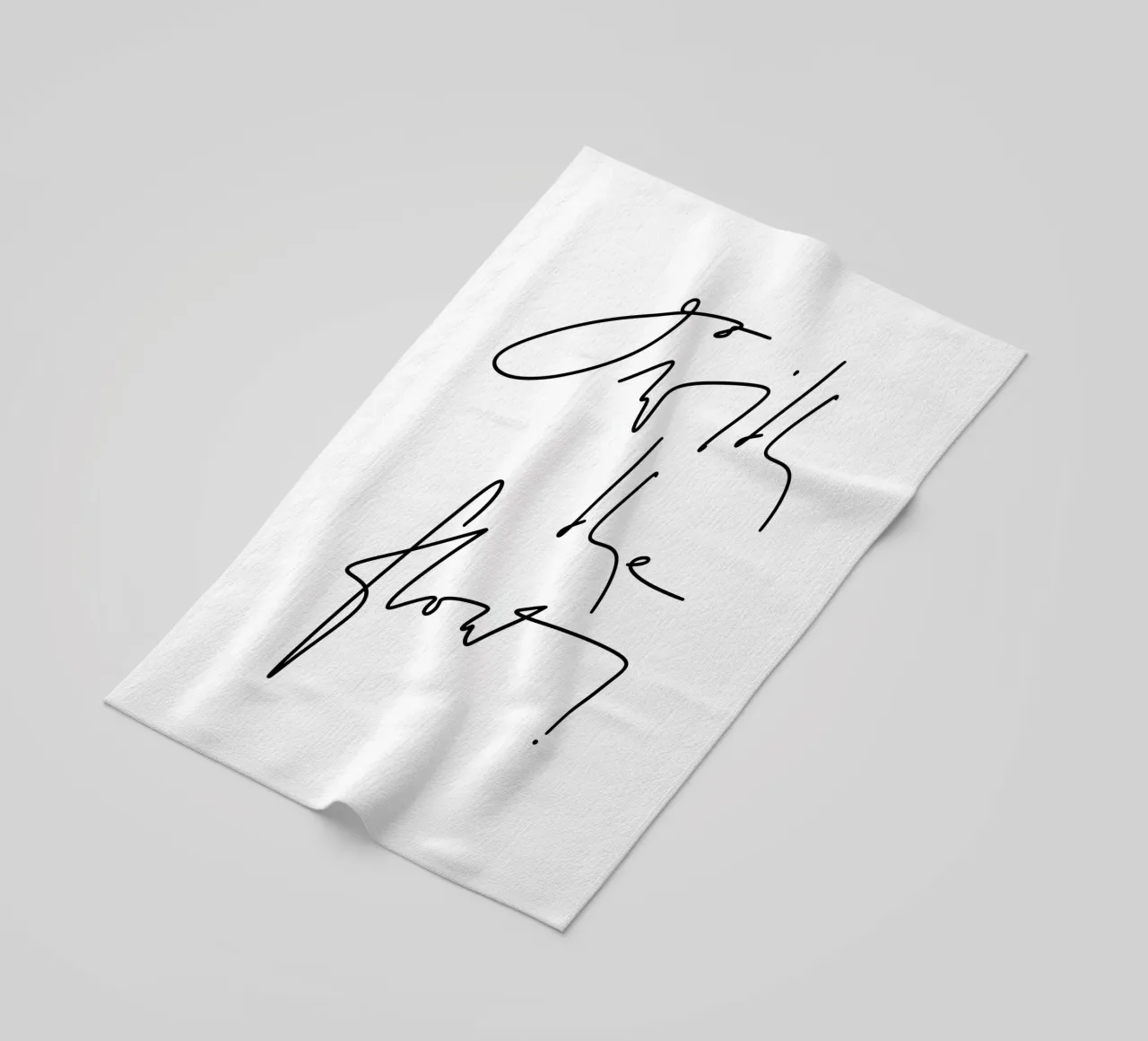Go with the flow! Strandtuch von LIMITED EDITION LETTERS
