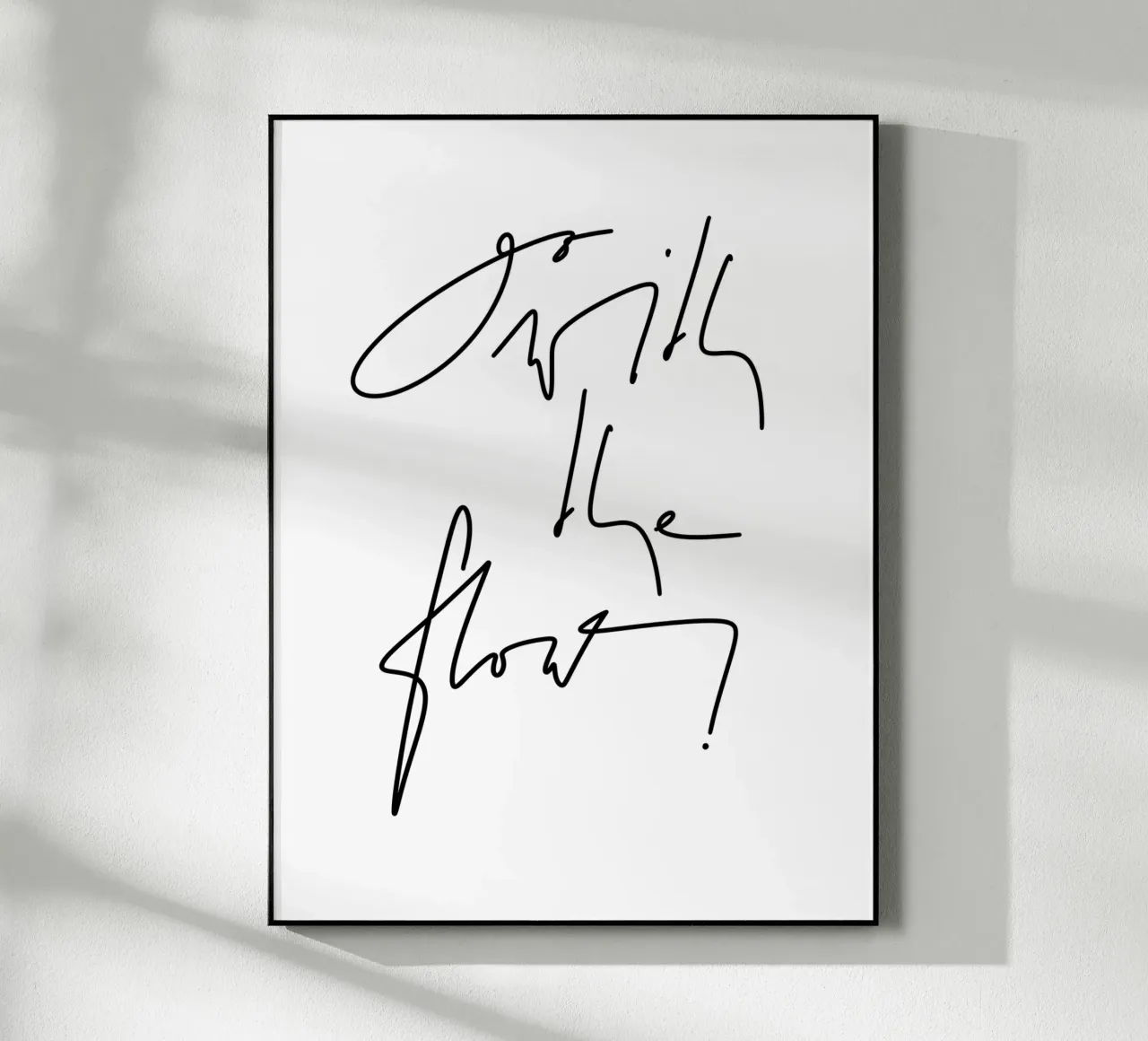 Go with the flow! Acryl-Glas von LIMITED EDITION LETTERS