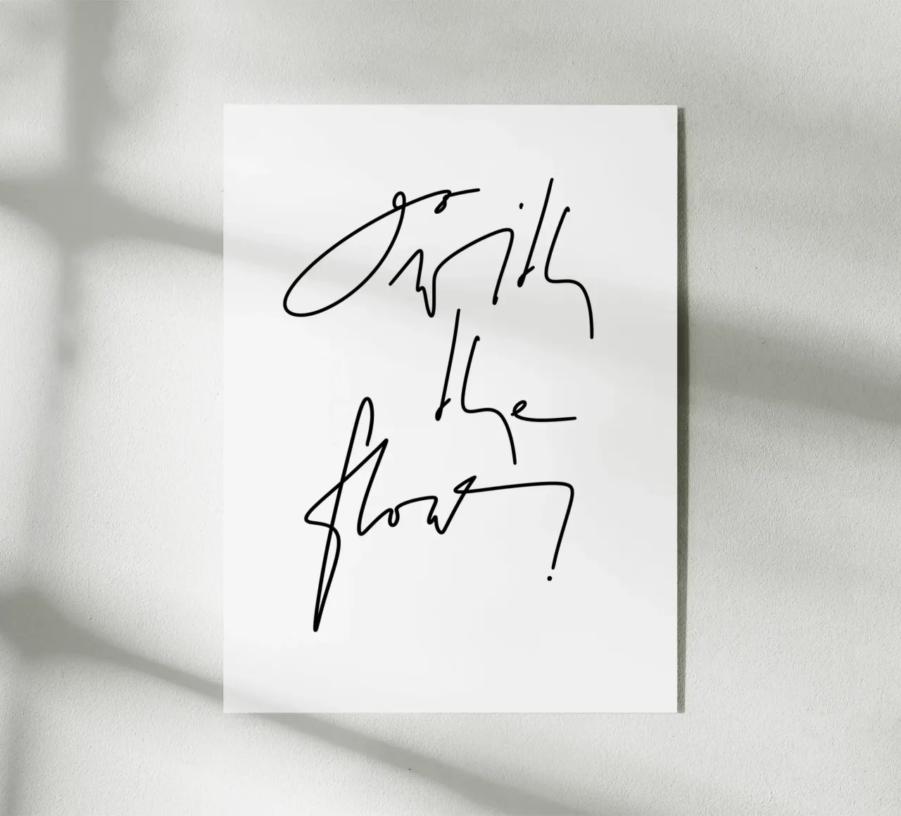 Go with the flow! Acryl-Glas von LIMITED EDITION LETTERS