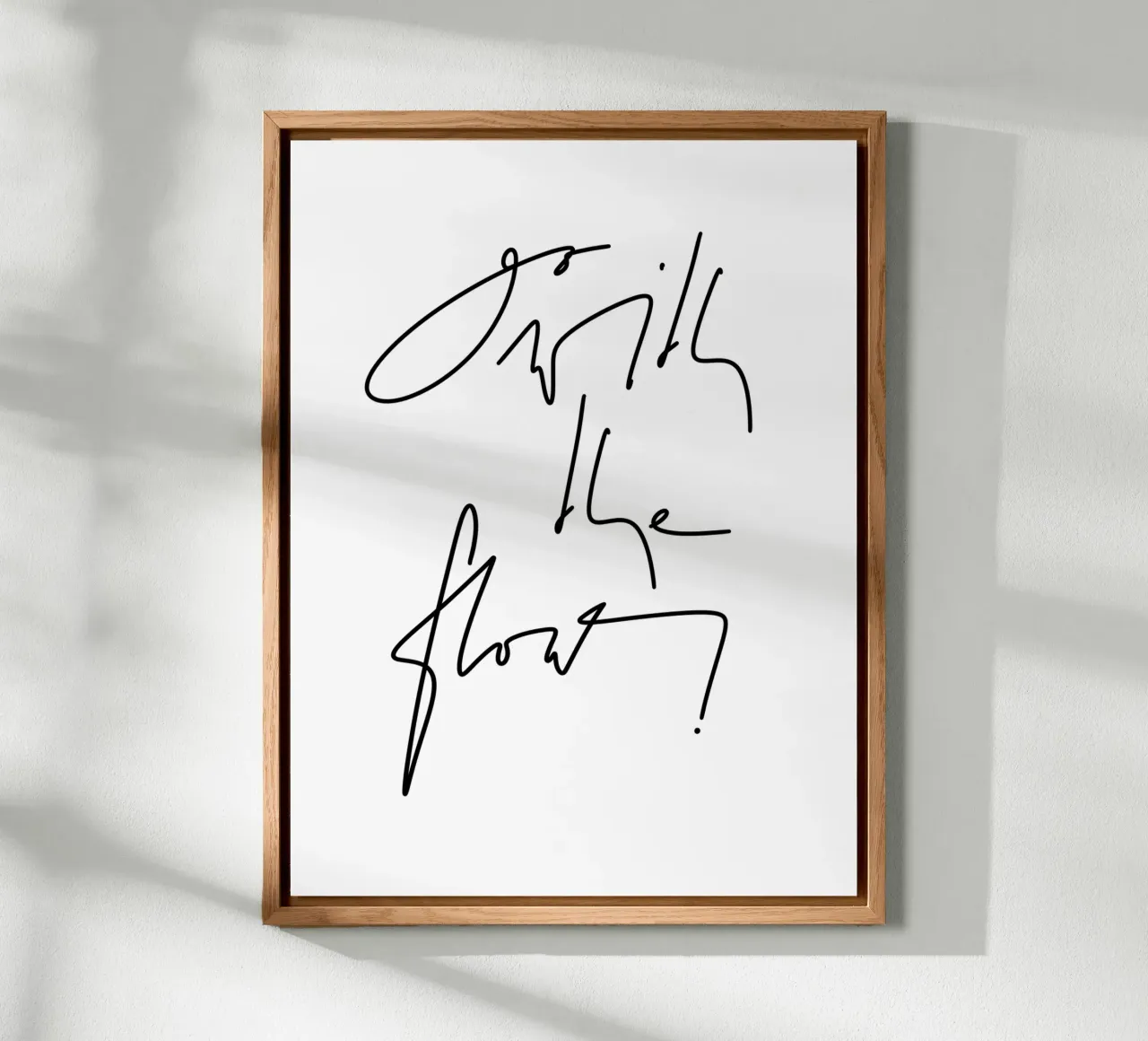 Go with the flow! alluminio dibond da LIMITED EDITION LETTERS