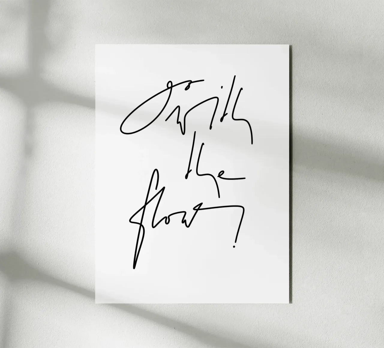 Go with the flow! alluminio dibond da LIMITED EDITION LETTERS