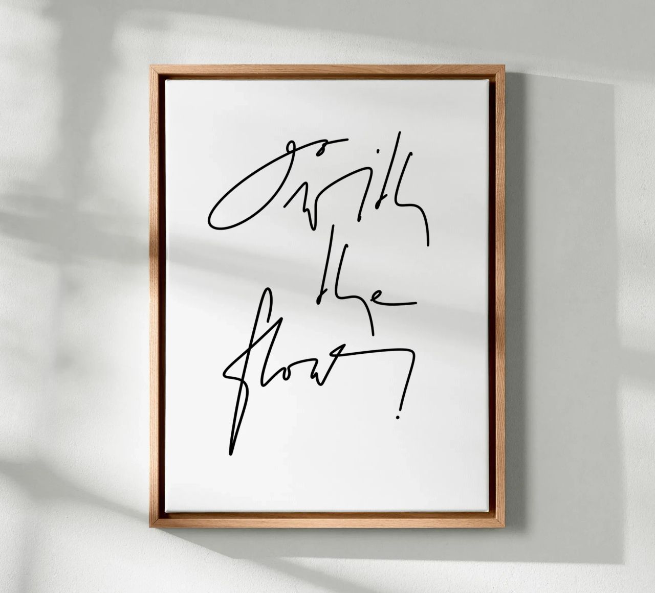 Go with the flow! tela da LIMITED EDITION LETTERS
