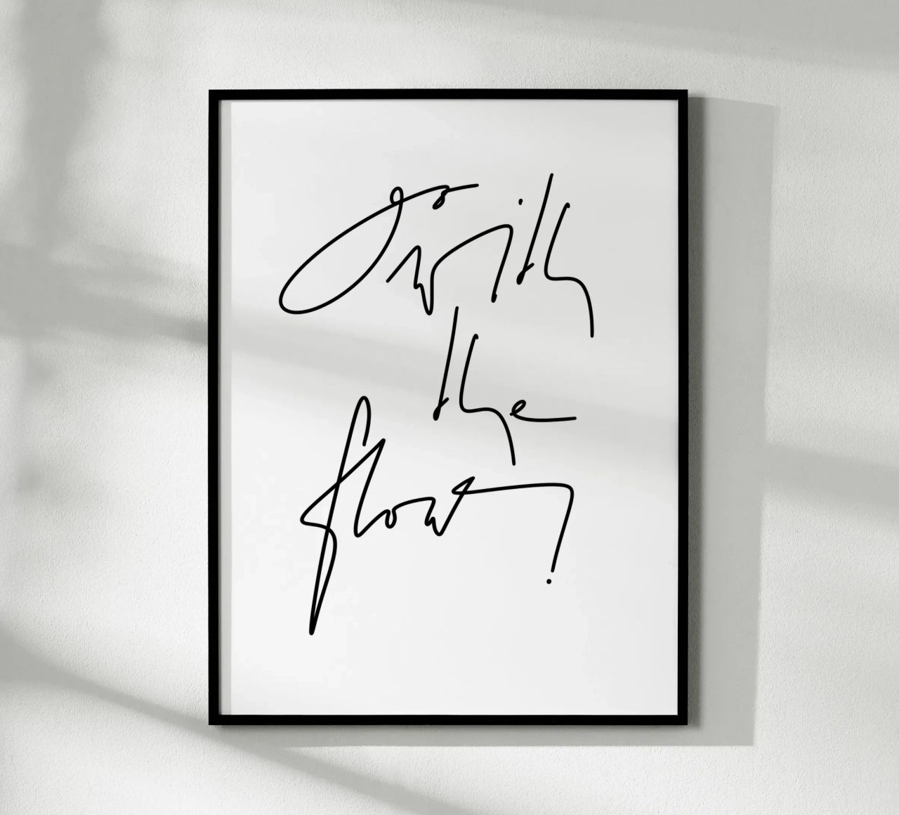 Go with the flow! poster da LIMITED EDITION LETTERS