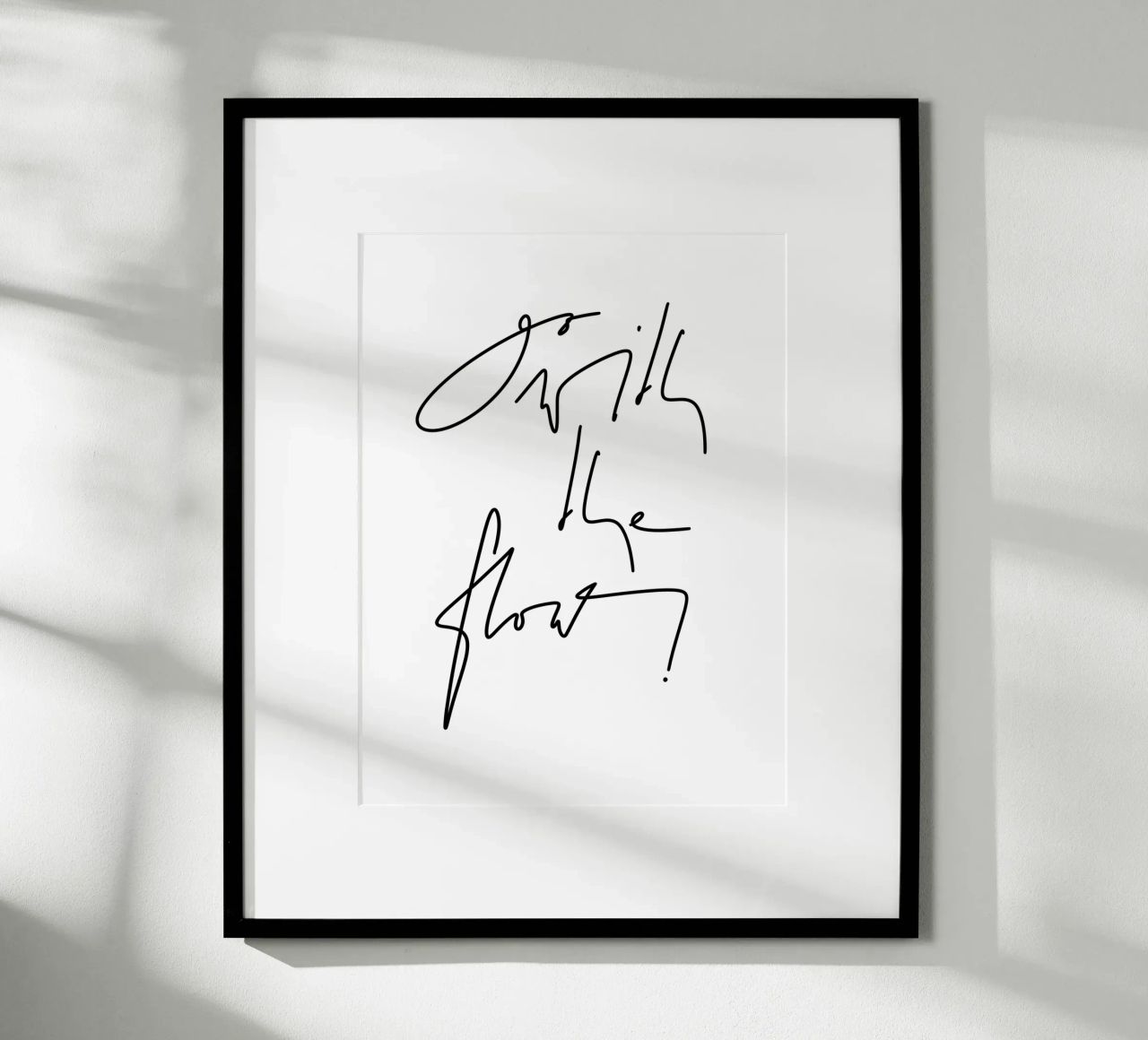 Go with the flow! poster da LIMITED EDITION LETTERS