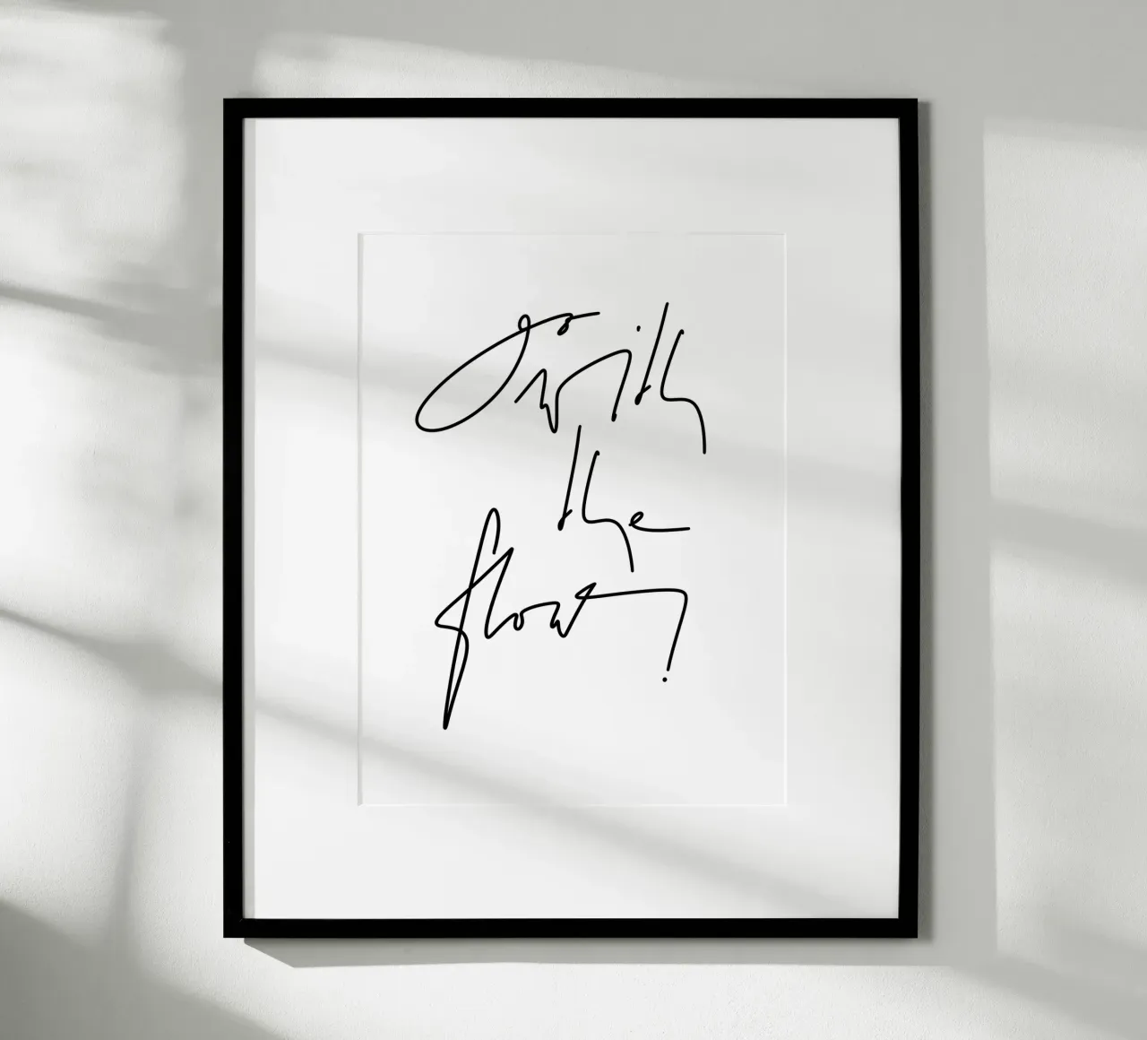 Go with the flow! carta hahnemühle da LIMITED EDITION LETTERS