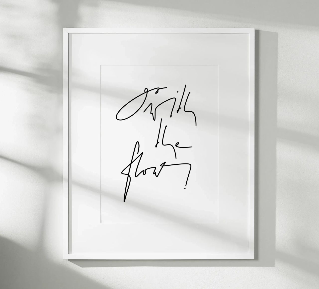Go with the flow! poster da LIMITED EDITION LETTERS