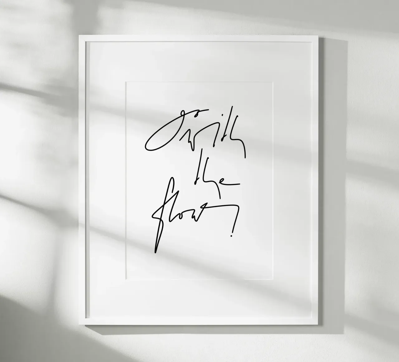 Go with the flow! carta hahnemühle da LIMITED EDITION LETTERS